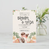 "エレガントウェディング招待状デザイン 招待状 (スタンド正面)