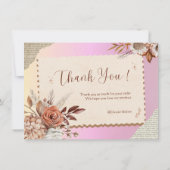 "エレガントウェディング招待状デザイン 招待状 (裏面)