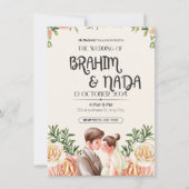 "エレガントウェディング招待状デザイン 招待状 (正面)