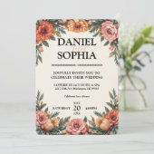 エレガントウェディング招待状デザイン 招待状 (スタンド正面)