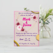 エレガントウェディング招待状フローラテーマ 招待状 (スタンド正面)