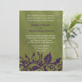 エレガントウェディング招待状フローラフラワーデザイン 招待状 (スタンド正面)