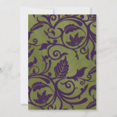 エレガントウェディング招待状フローラフラワーデザイン 招待状 (裏面)