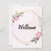 エレガントウェディング招待状ミニマリストスクリプトカード シーズンカード (裏面)