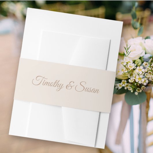 エレガントウェディング招待状用帯 招待状ベリーバンド