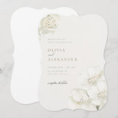 エレガントウェディング招待状 (正面/裏面)