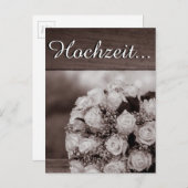 エレガントウェディング招待状12 インビテーションポストカード (正面/裏面)