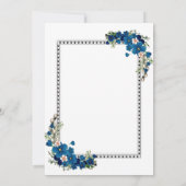 エレガントウェディング招待状 | カスタムデザイン 招待状 (裏面)