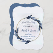 エレガントウェディング招待状 サンキューカード (正面/裏面)