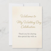 エレガントウェディング招待状 | フローラデザイン(Ph) 招待状 (裏面)