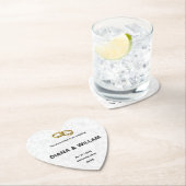 エレガントウェディング招待状 ペーパーコースター (インサイチュ)