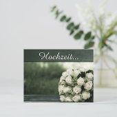 エレガントウェディング招待状 ポストカード (スタンド正面)