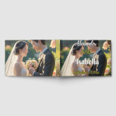 エレガントウェディング招待状 – ロマンチックな花嫁 ゲストブック (全面)