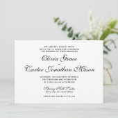 エレガントウェディング招待状 招待状 (スタンド正面)