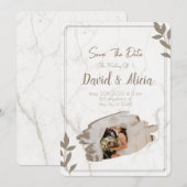 エレガントウェディング招待状 招待状 (正面/裏面)