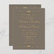 エレガントウェディング招待状