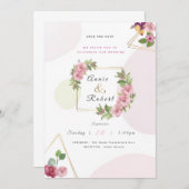 エレガントウェディング招待状 招待状 (正面/裏面)