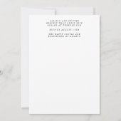 エレガントウェディング招待状 招待状 (裏面)