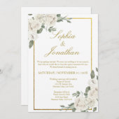 エレガントウェディング招待状 招待状 (正面/裏面)