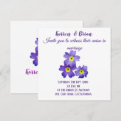 エレガントウェディング招待状 招待状 (正面/裏面)