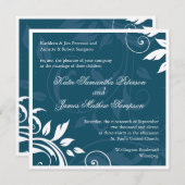 エレガントウェディング招待状 招待状 (正面/裏面)