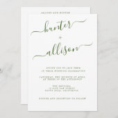 エレガントウェディング招待状 招待状 (正面/裏面)