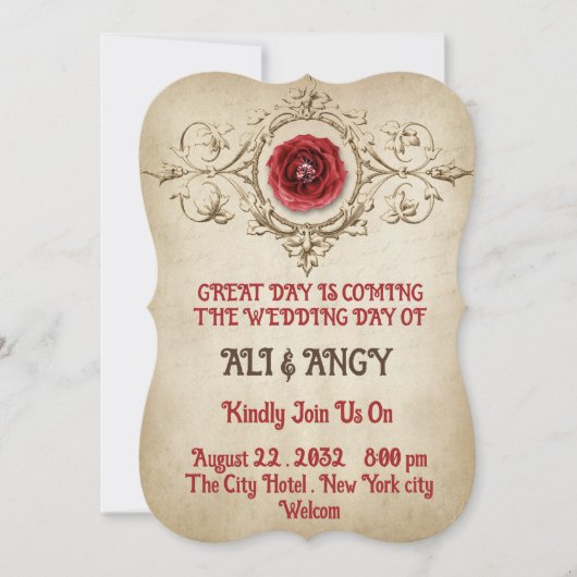 エレガントウェディング招待状 招待状 (正面)