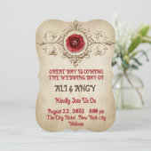 エレガントウェディング招待状 招待状 (スタンド正面)