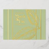 エレガントウェディング招待状 箔招待状 (正面)