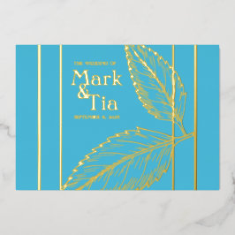 エレガントウェディング招待状 箔招待状