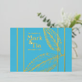 エレガントウェディング招待状 箔招待状 (立ち正面)