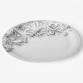 エレガントウェディング紙クイリングデザイン ペーパープレート (アングル)