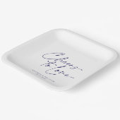 エレガントウェディング紙プレート – 愛する応援 ペーパープレート (傾斜あり)