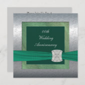 エレガントウェディング記念日パーティの招待状 招待状 (正面/裏面)