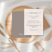 エレガントウェディング詳細赤面フローラ緑 エンクロージャーカード