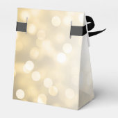 エレガントウェディング金ゴールドグリッターライト フェイバーボックス (裏面サイド)