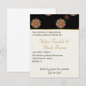 エレガントウエディングリハーサルディナー招待状 招待状 (正面/裏面)