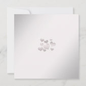 エレガントウエディング招待状と蝶 招待状 (裏面)