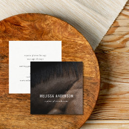 エレガントウマ科のカイロプラクター スクエア名刺