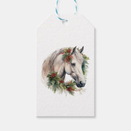 エレガントウマ科のクリスマス ギフトタグ