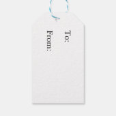 エレガントウマ科のクリスマス ギフトタグ (裏面)