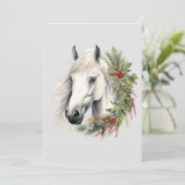 エレガントウマ科のクリスマス シーズンカード (スタンド正面)