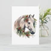 エレガントウマ科のクリスマス シーズンカード (スタンド正面)