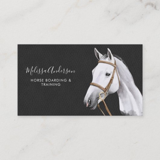 エレガントウマ科の馬パーソナライズされた馬乗 名刺 (正面)