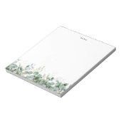 エレガントウータカラーユーカリ緑カスタム草 ノートパッド (回転)