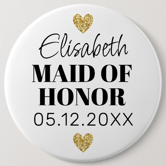 エレガントエシンプルドモワゼルドヌール 缶バッジ (正面)