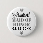 エレガントエシンプルドモワゼルドヌール 缶バッジ (正面)