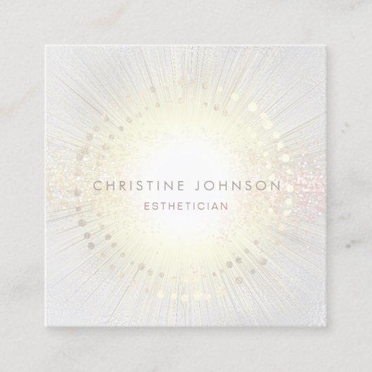 エレガントエステティシャン スクエア名刺 (正面)