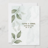 エレガントエリ葉ーユ結婚カリ 招待状 (裏面)