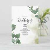 エレガントエリ葉ーユ結婚カリ 招待状 (スタンド正面)